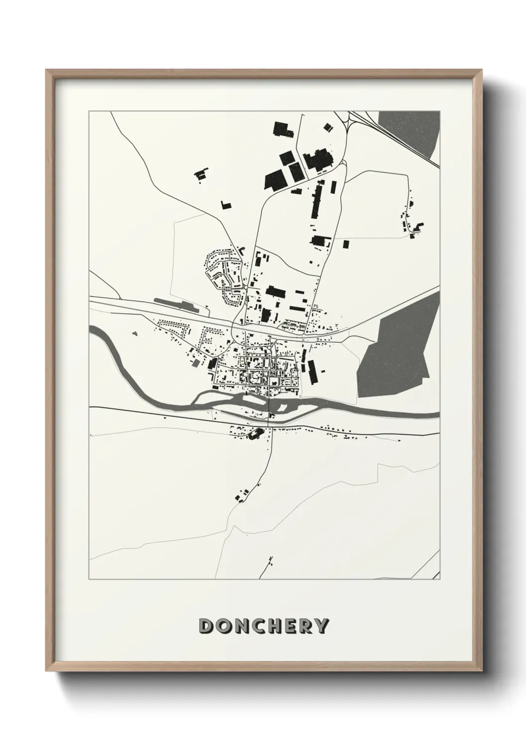 Un poster carte Donchery