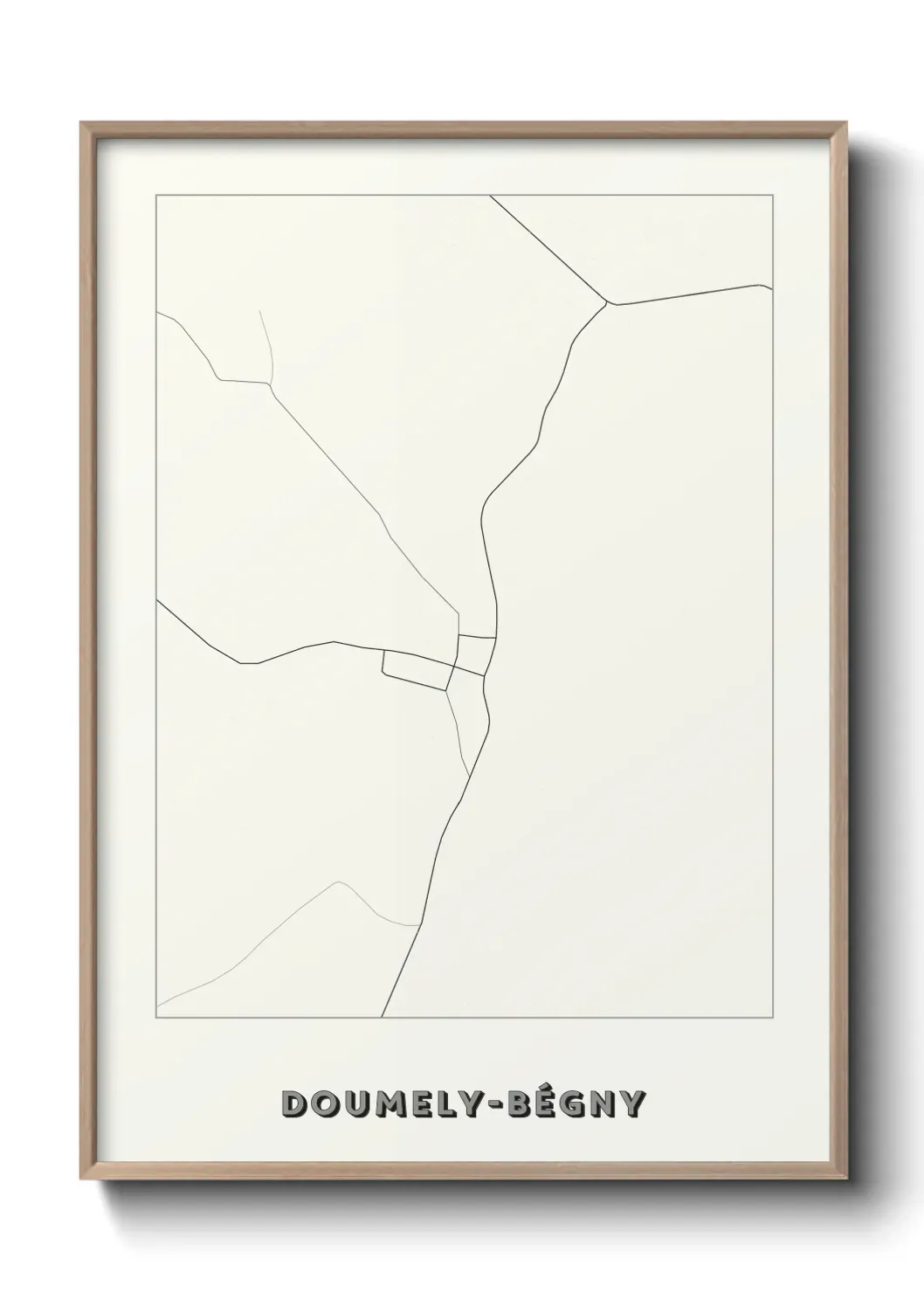 Un poster carte Doumely-Bégny