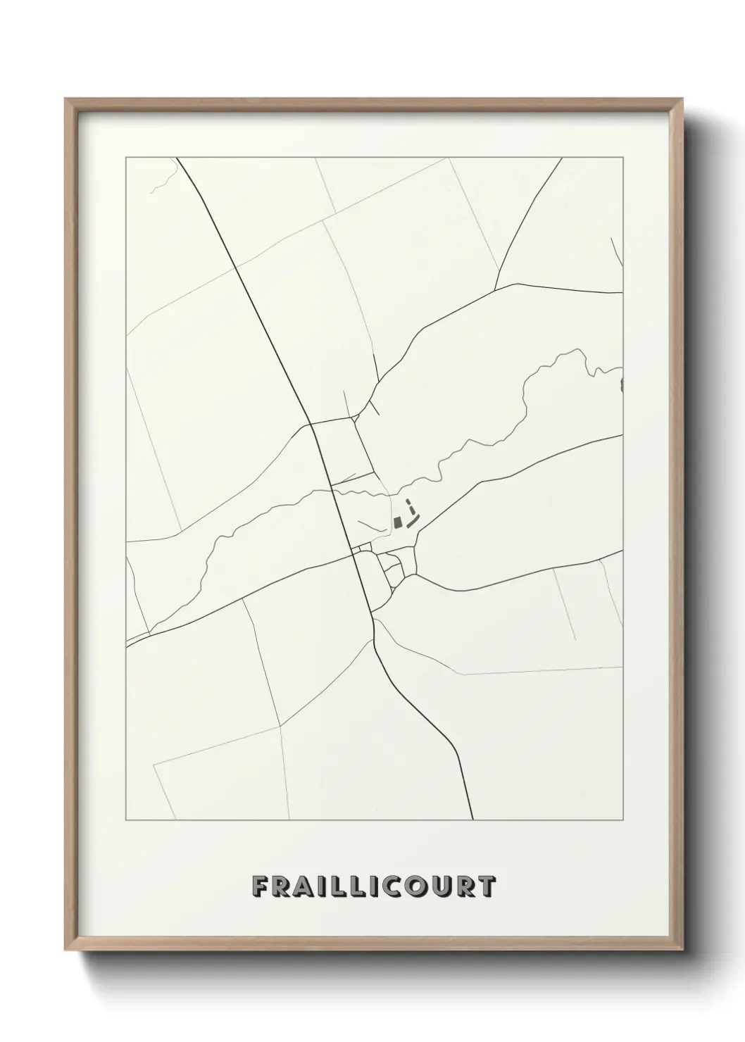 Un poster carte Fraillicourt