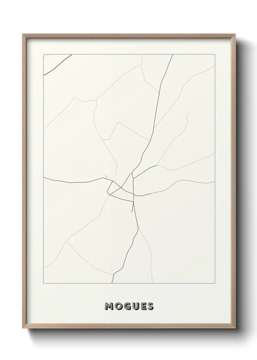 Un poster carte Mogues