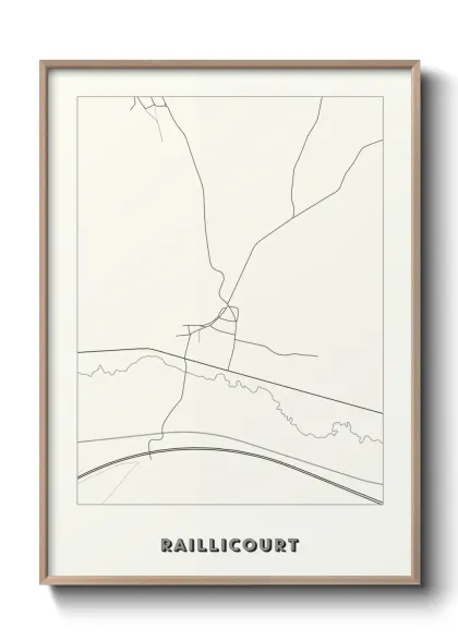 Une affiche de carte sur Raillicourt