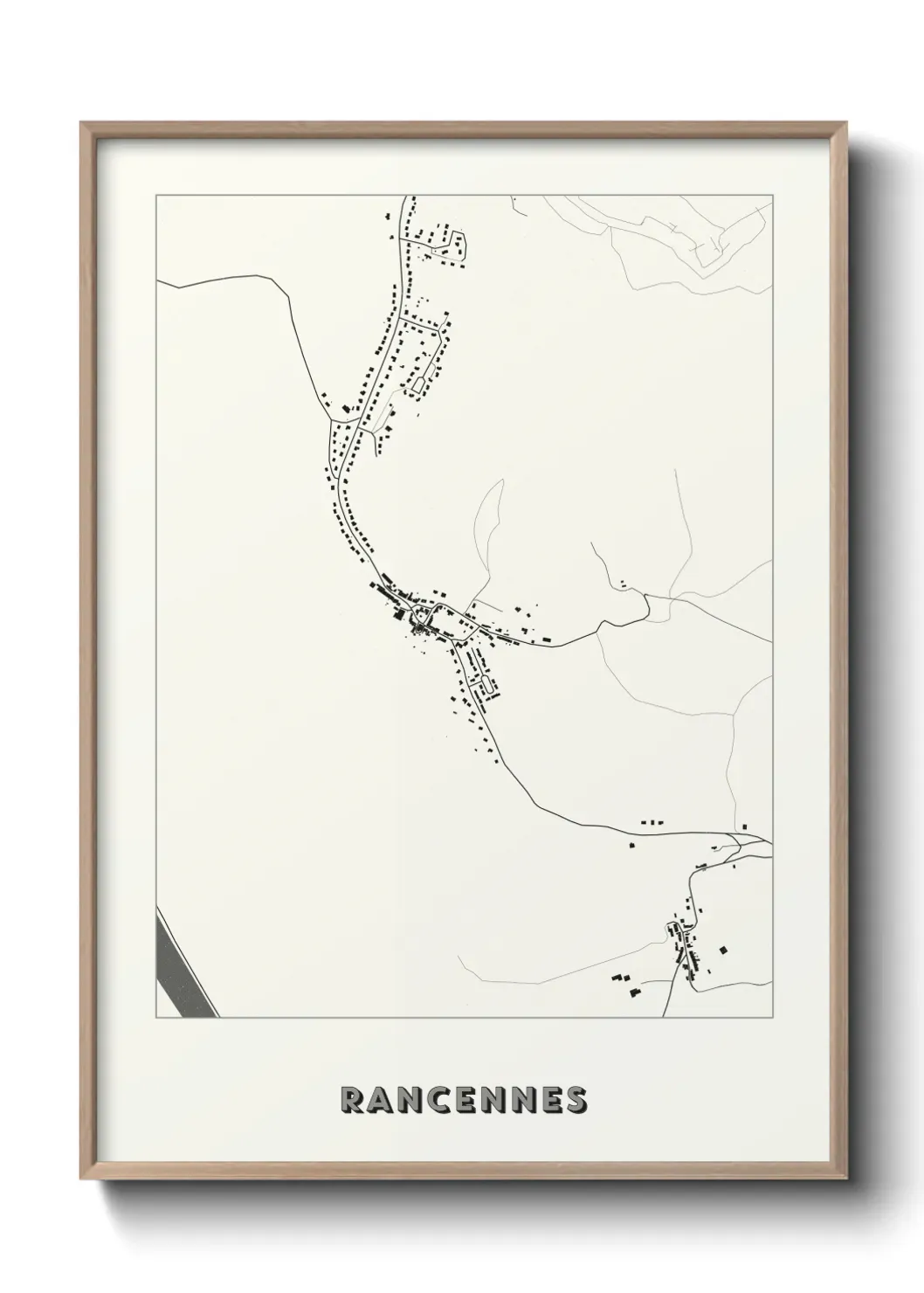 Un poster carte Rancennes