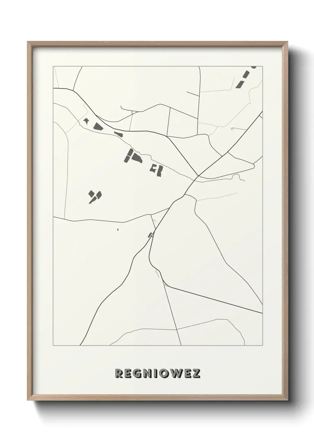 Un poster carte Regniowez