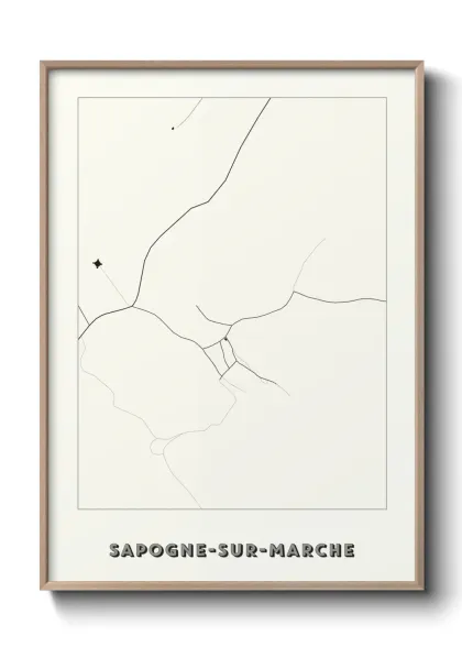 Une affiche de carte sur Sapogne-sur-Marche