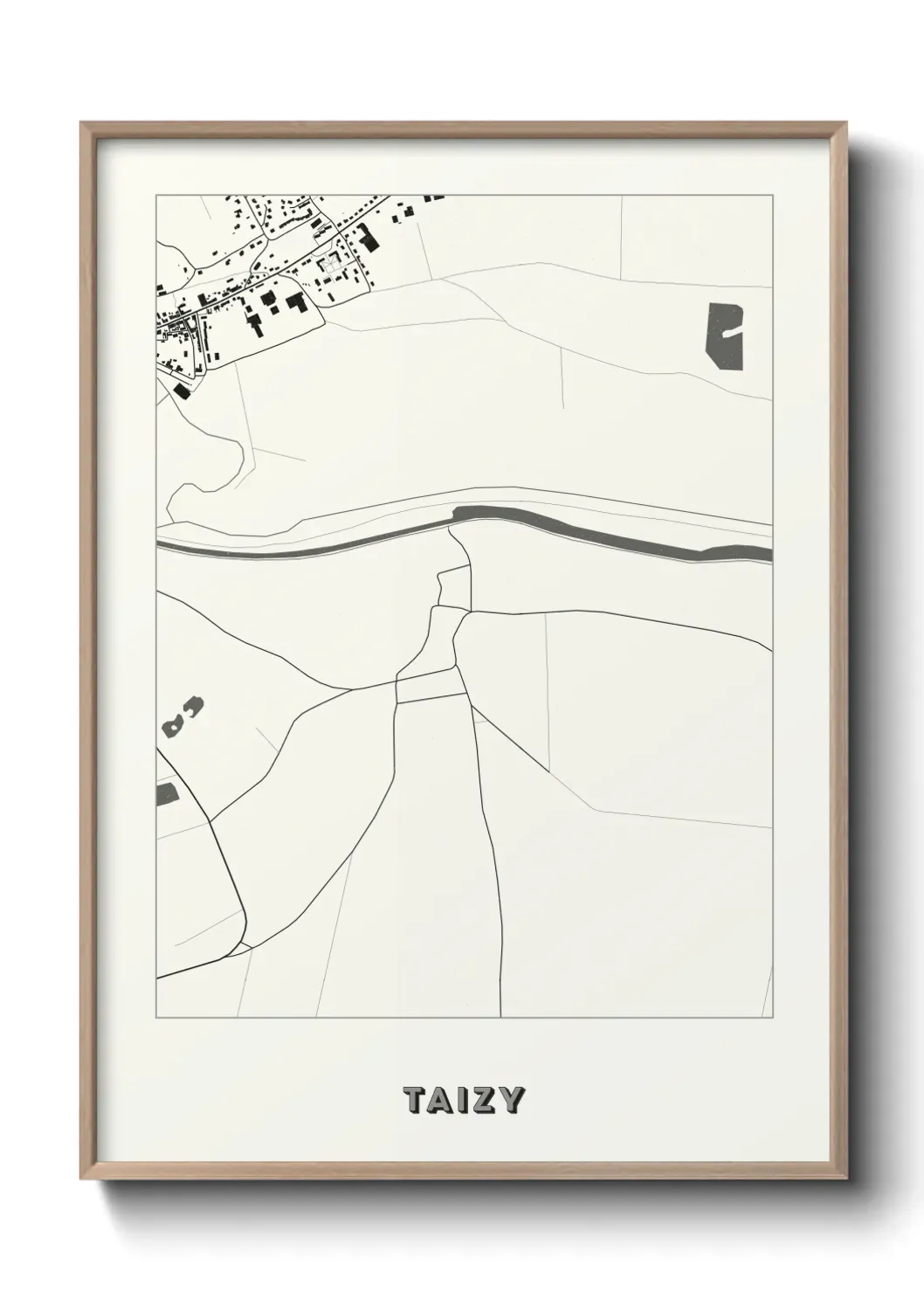Un poster carte Taizy