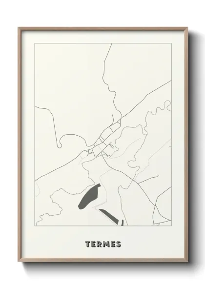 Une affiche de carte sur Termes