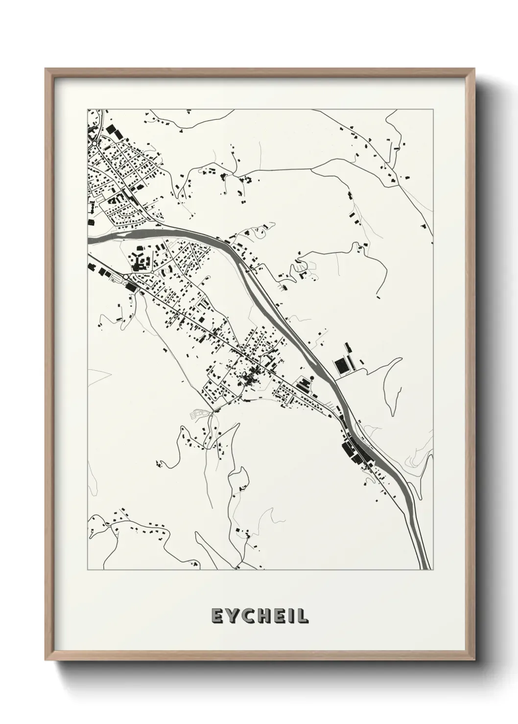 Un poster carte Eycheil
