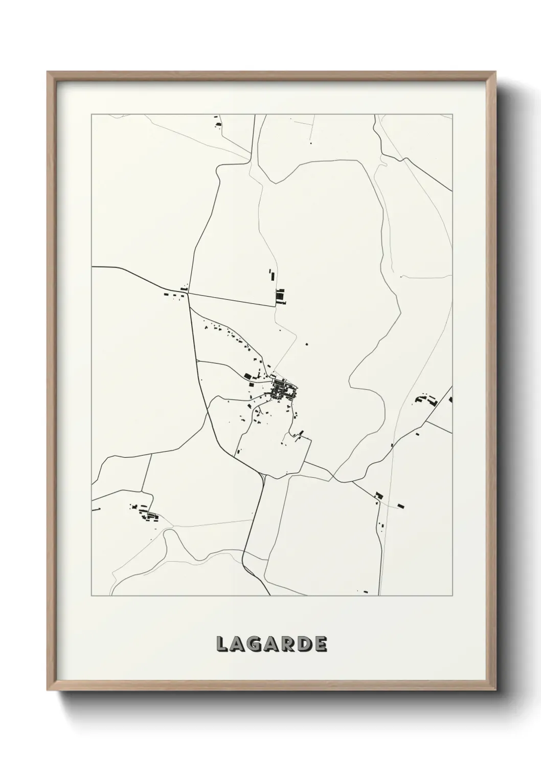 Un poster carte Lagarde