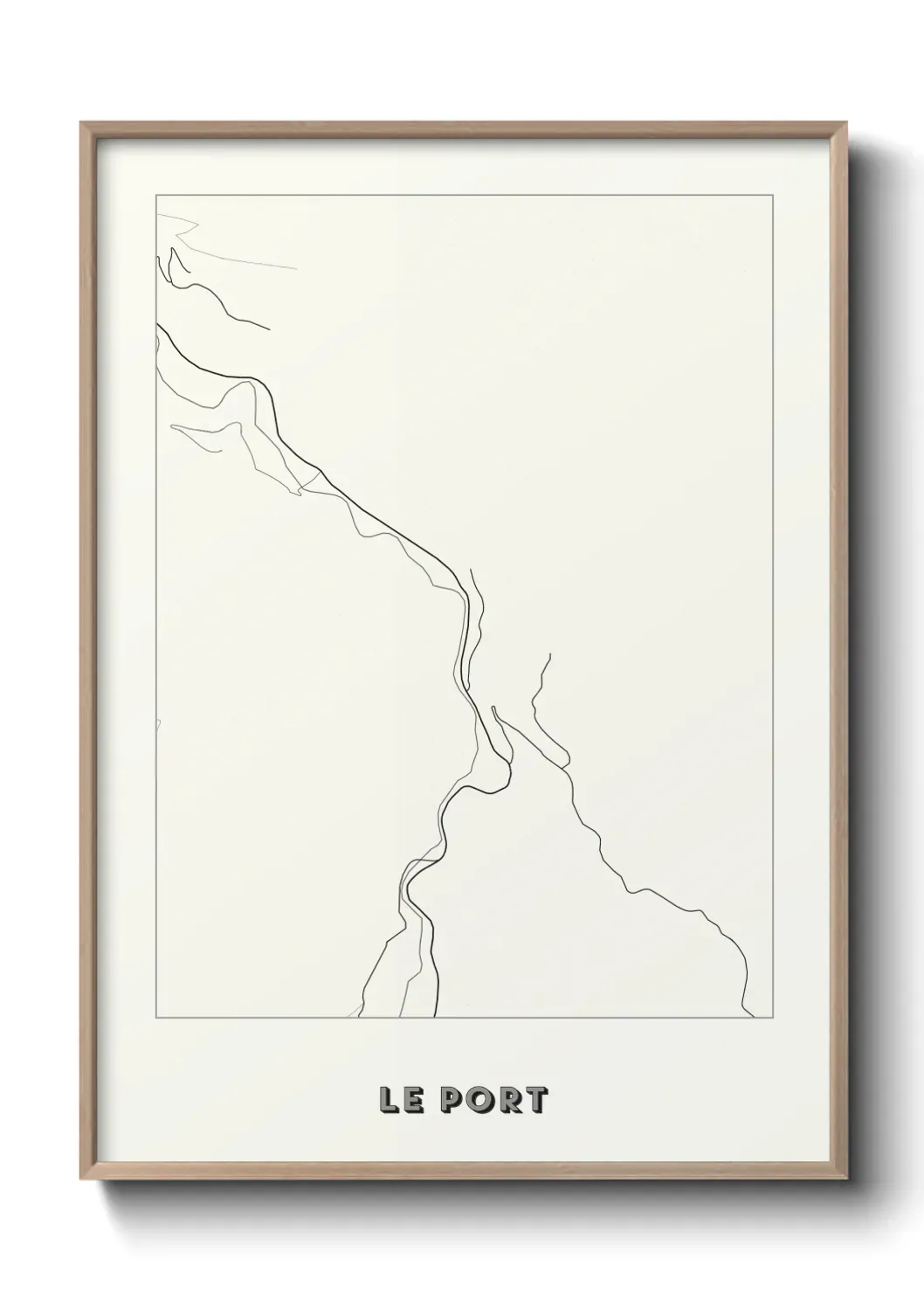 Un poster carte Le Port