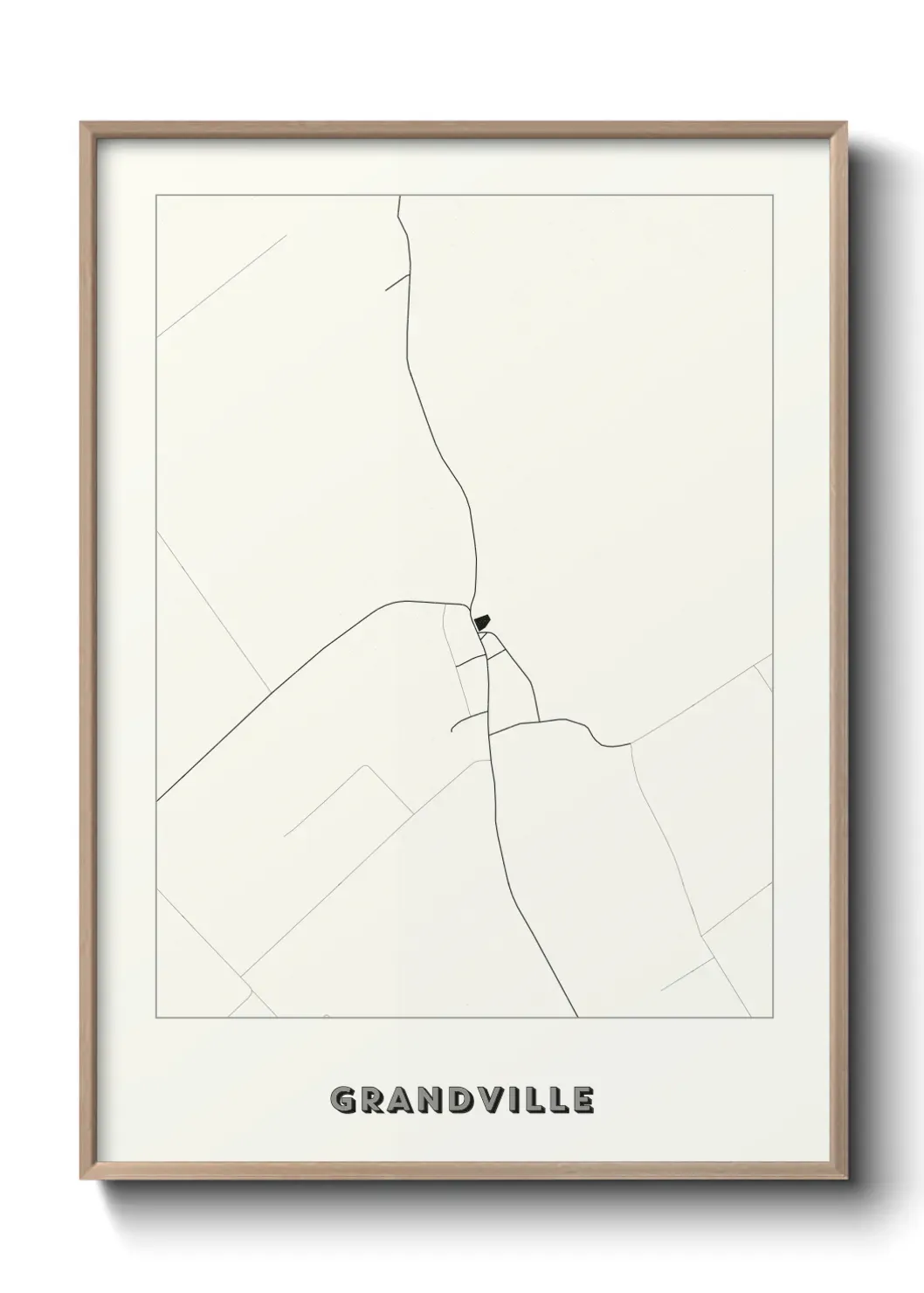Un poster carte Grandville