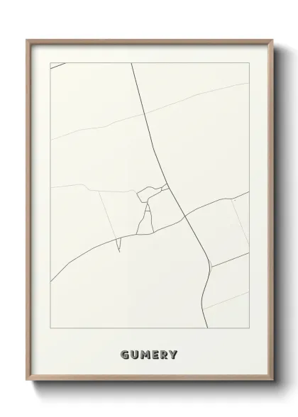 Une affiche de carte sur Gumery
