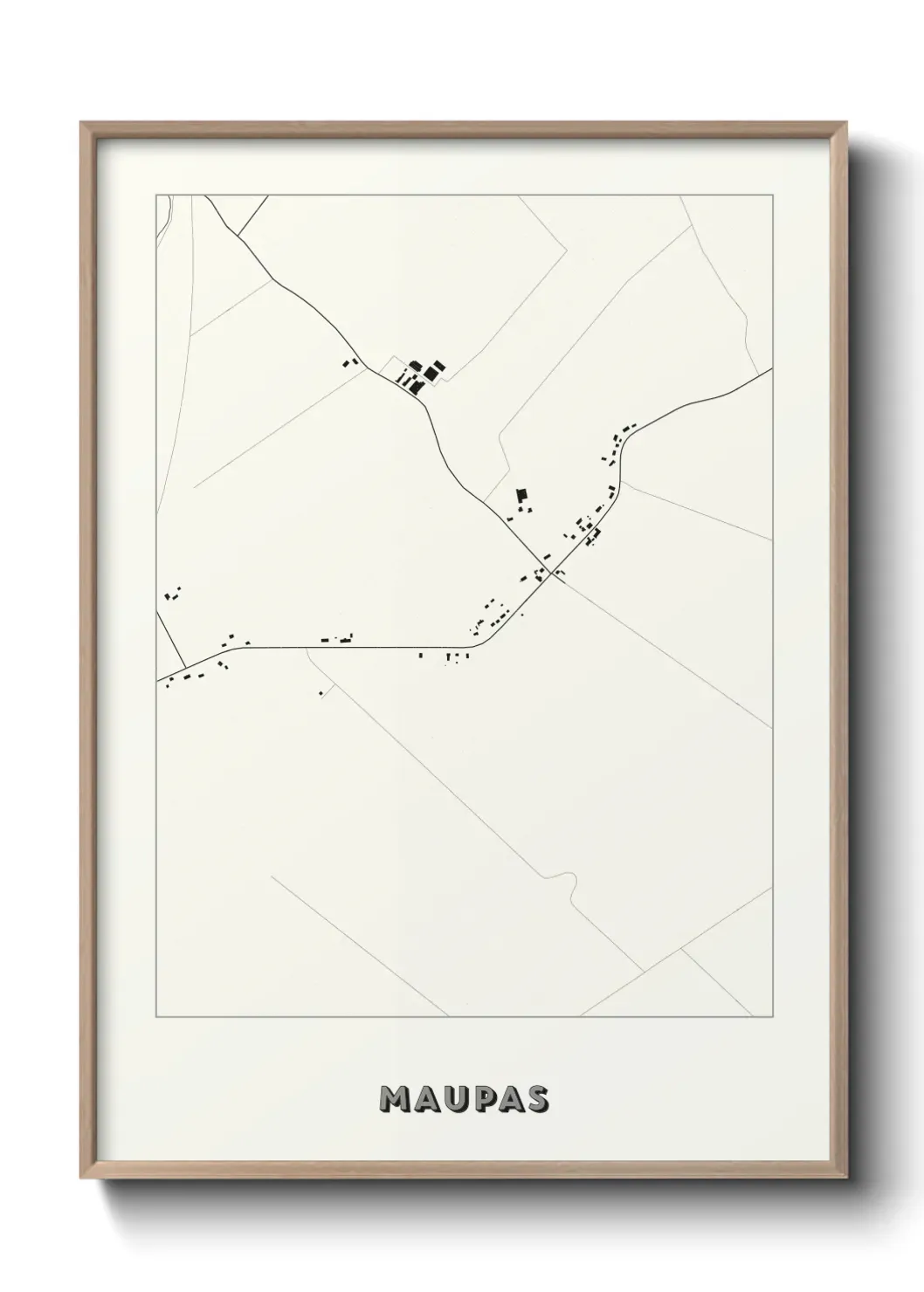 Un poster carte Maupas
