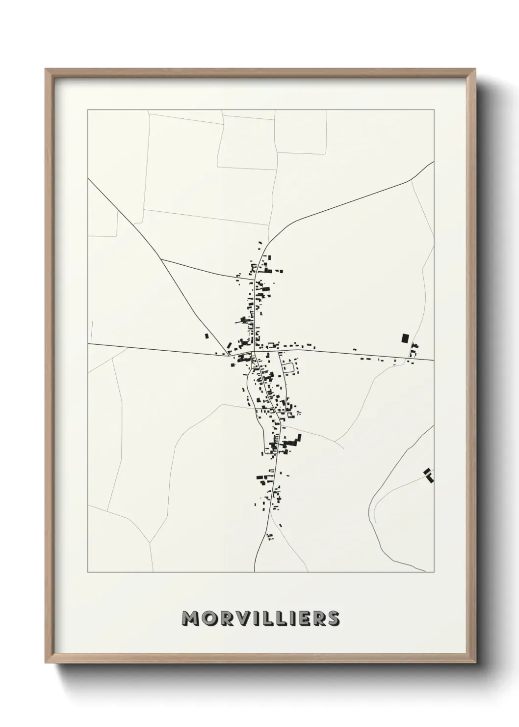 Un poster carte Morvilliers