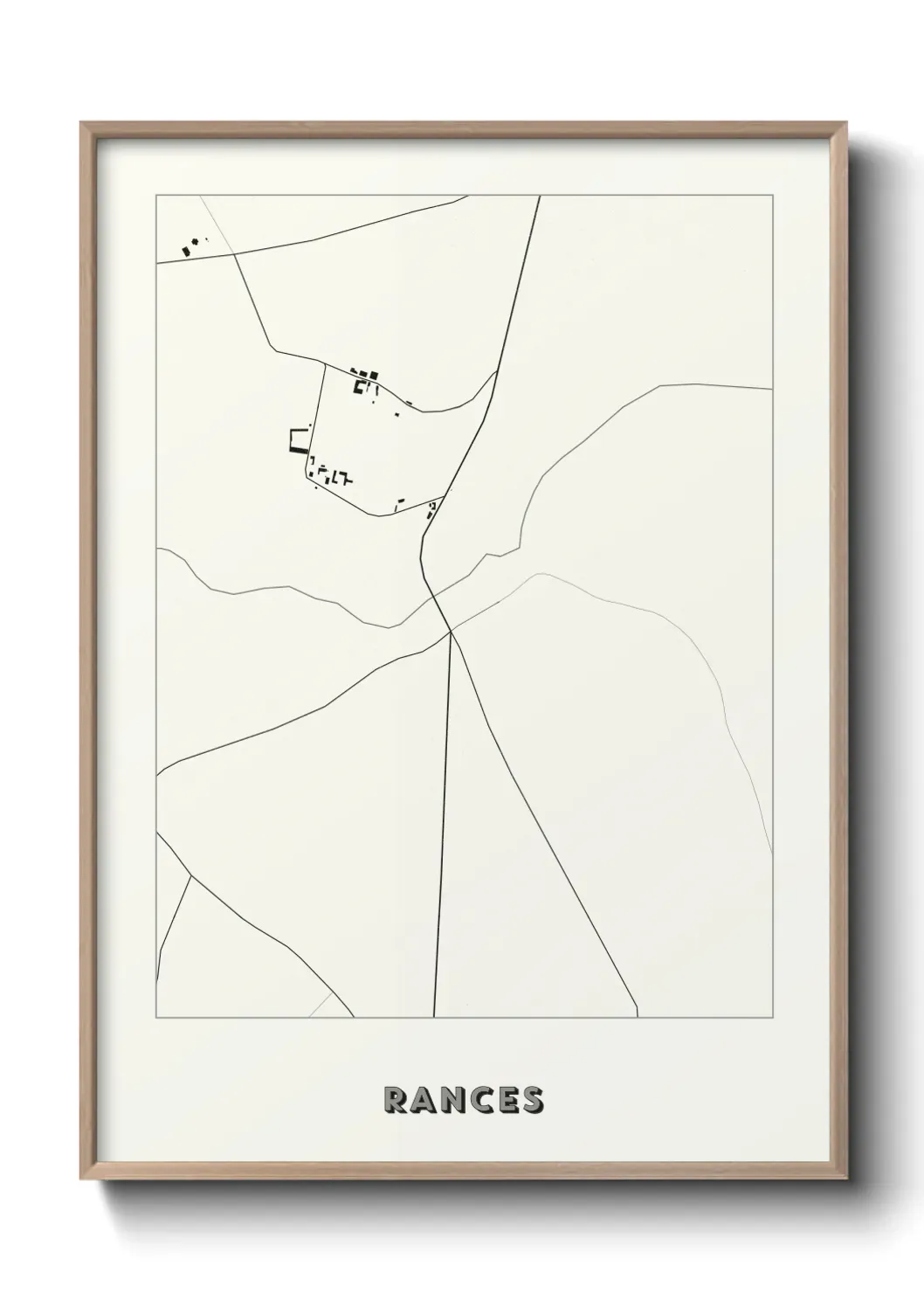 Un poster carte Rances