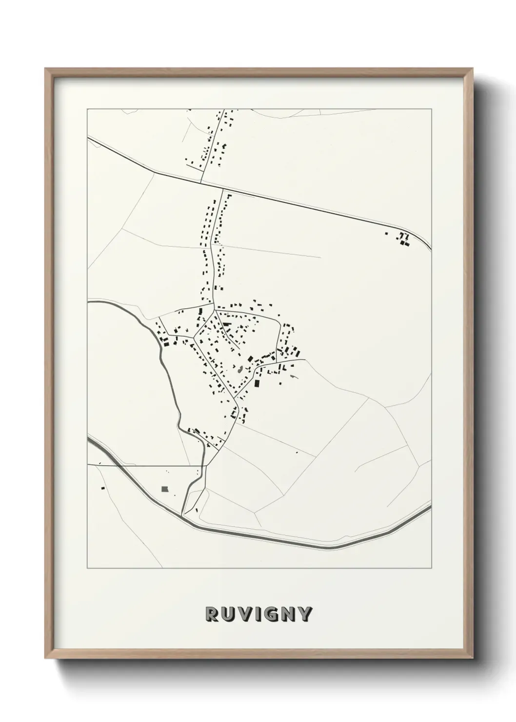 Un poster carte Ruvigny