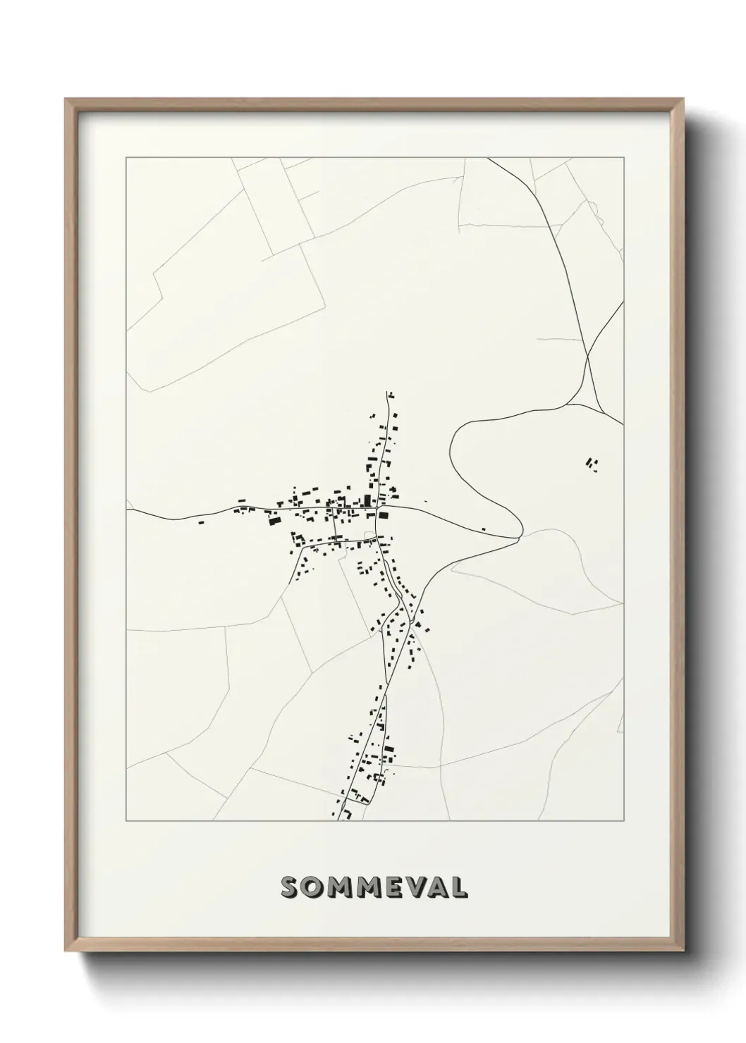 Un poster carte Sommeval