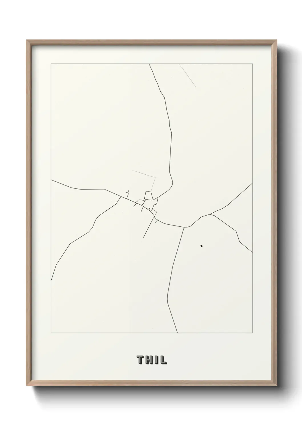 Un poster carte Thil