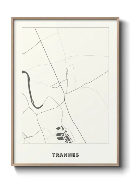 Une affiche de carte sur Trannes