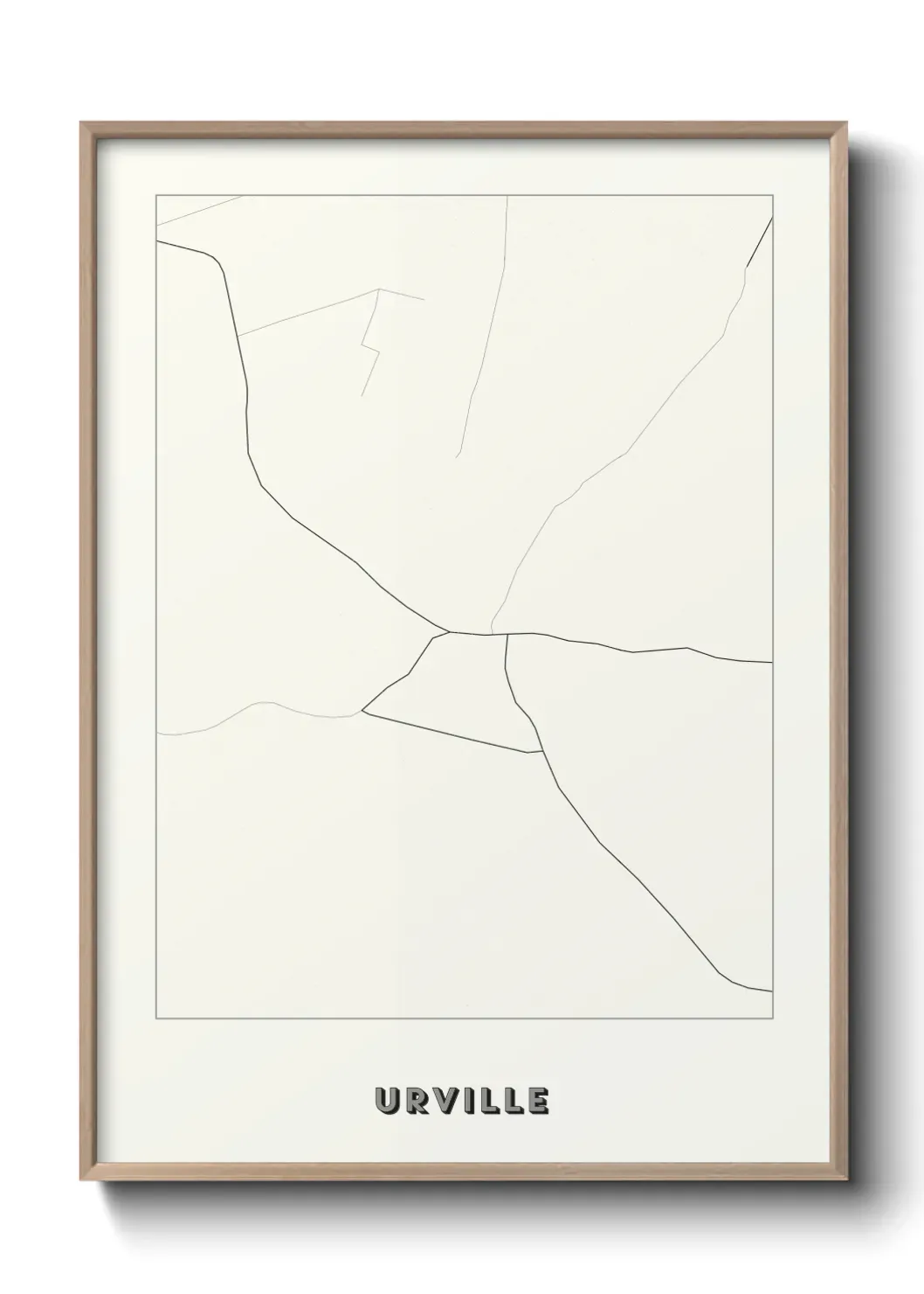 Un poster carte Urville