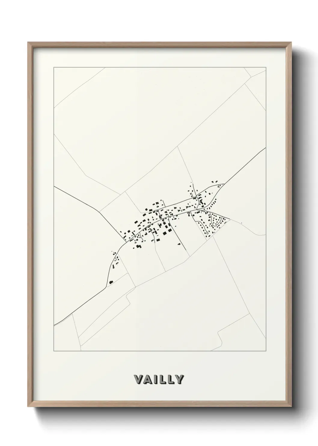 Un poster carte Vailly
