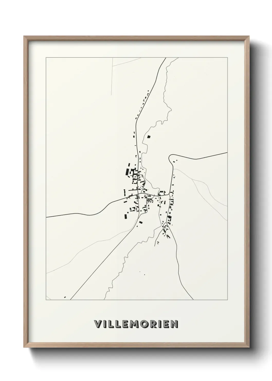 Un poster carte Villemorien