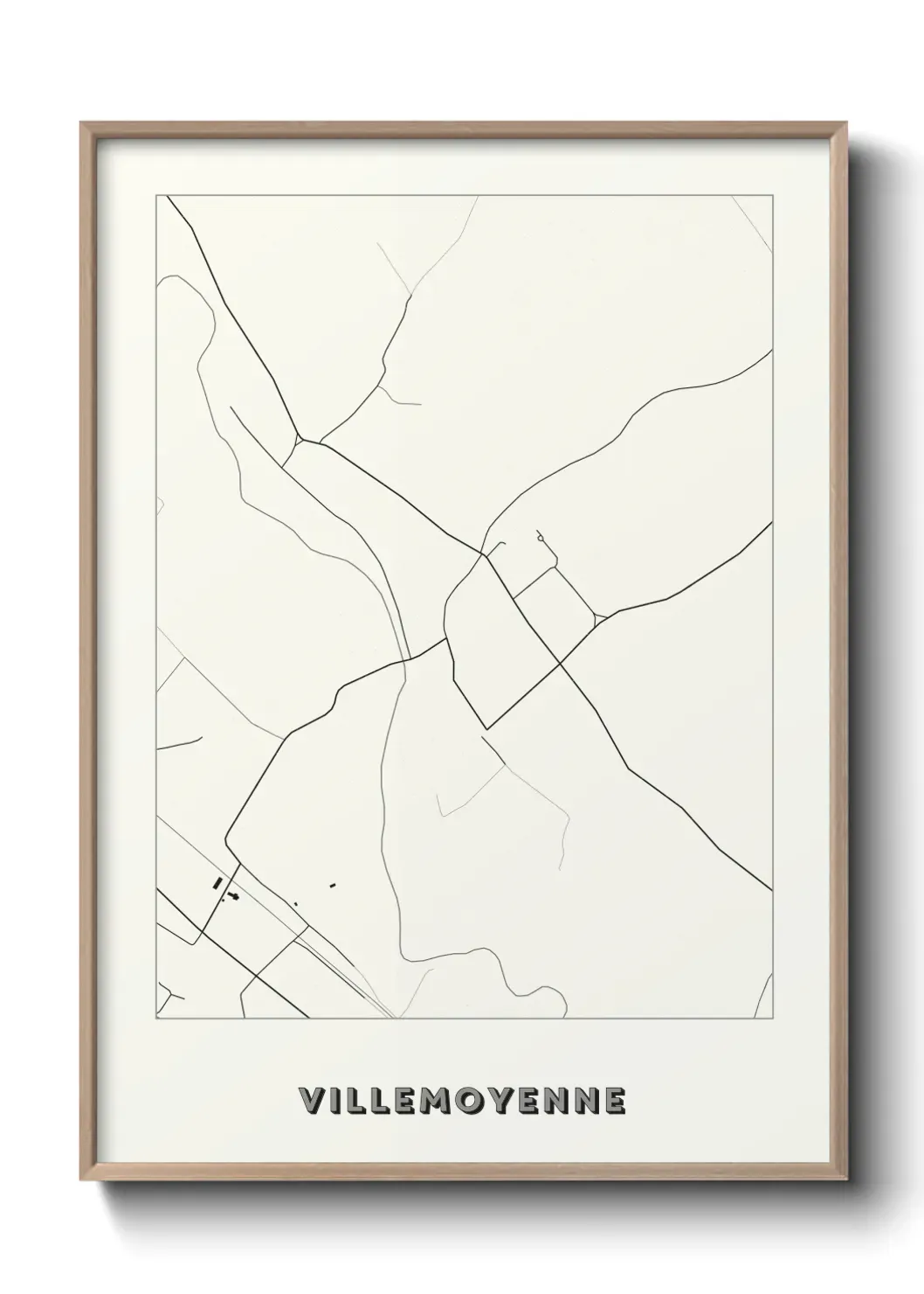 Un poster carte Villemoyenne