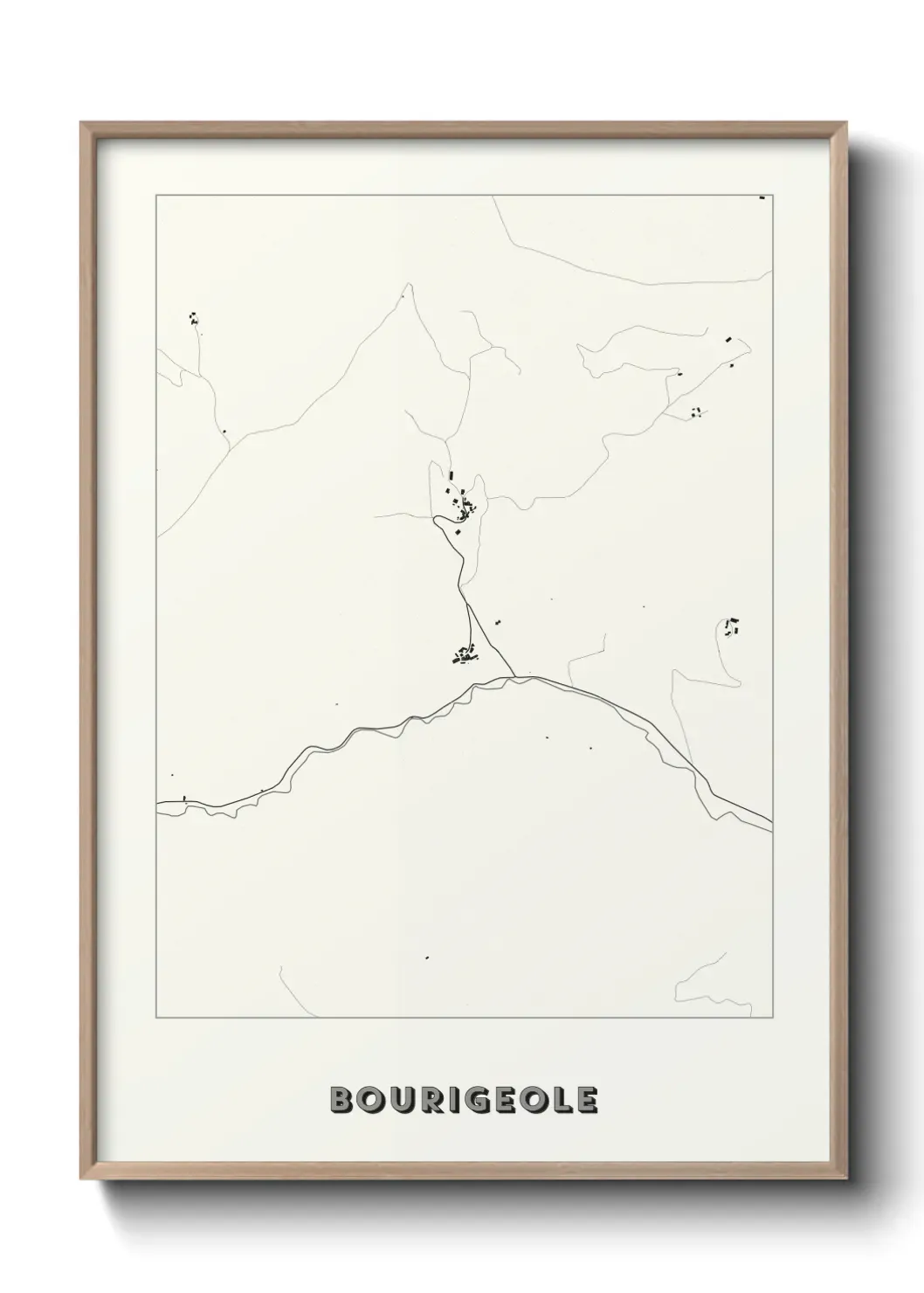 Un poster carte Bourigeole