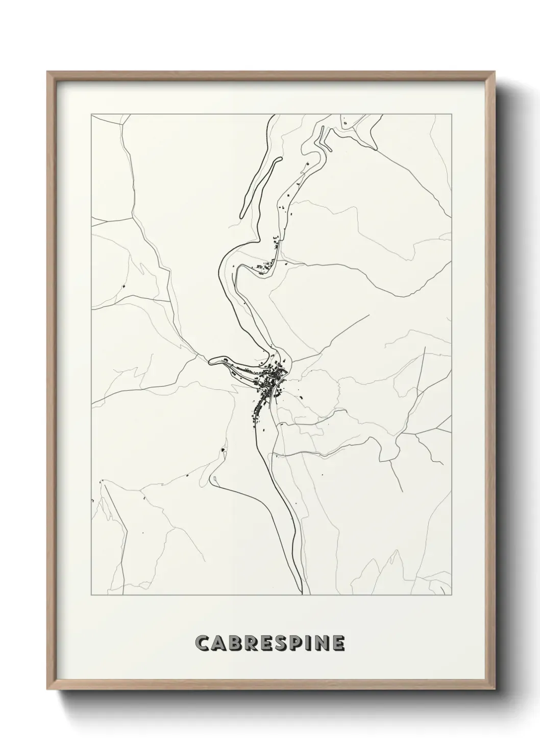 Un poster carte Cabrespine