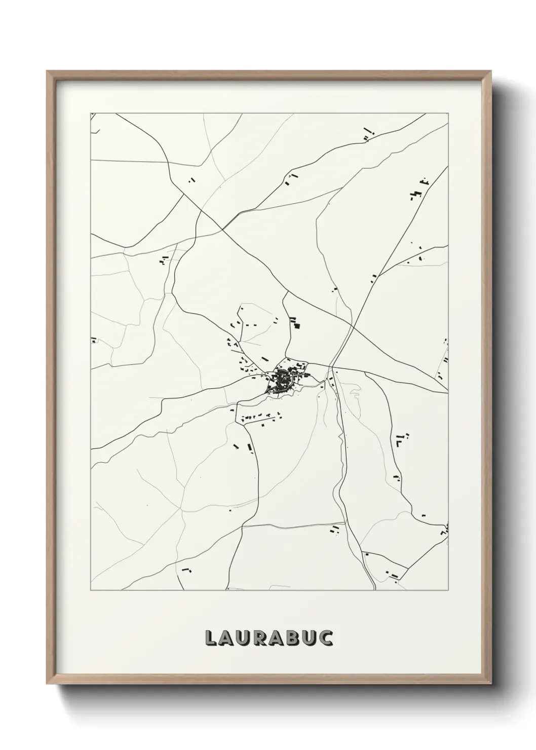 Un poster carte Laurabuc