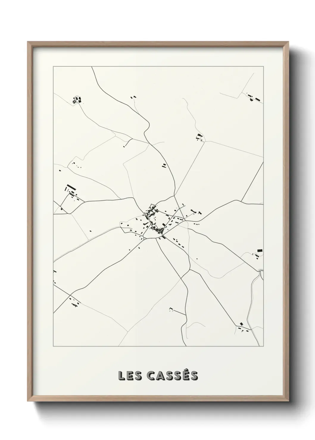 Un poster carte Les Cassés