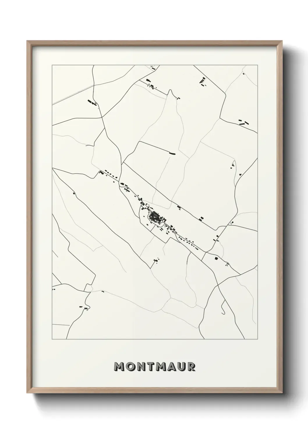 Un poster carte Montmaur