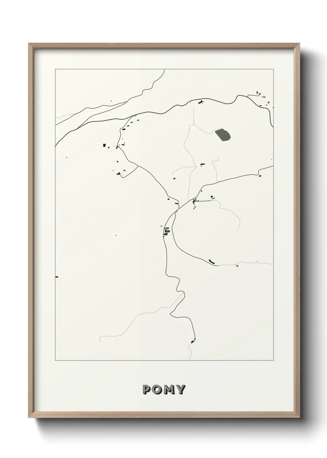 Un poster carte Pomy