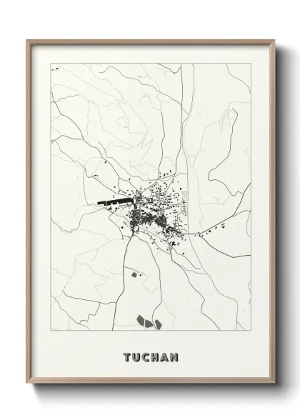 Une affiche de carte sur Tuchan