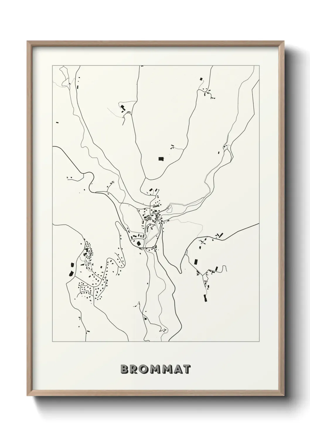 Un poster carte Brommat