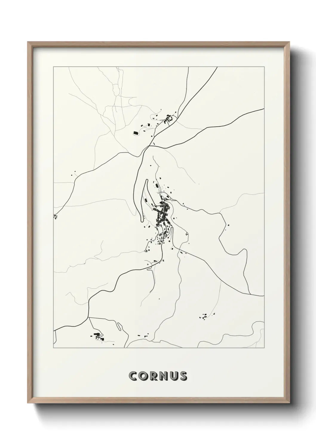 Un poster carte Cornus