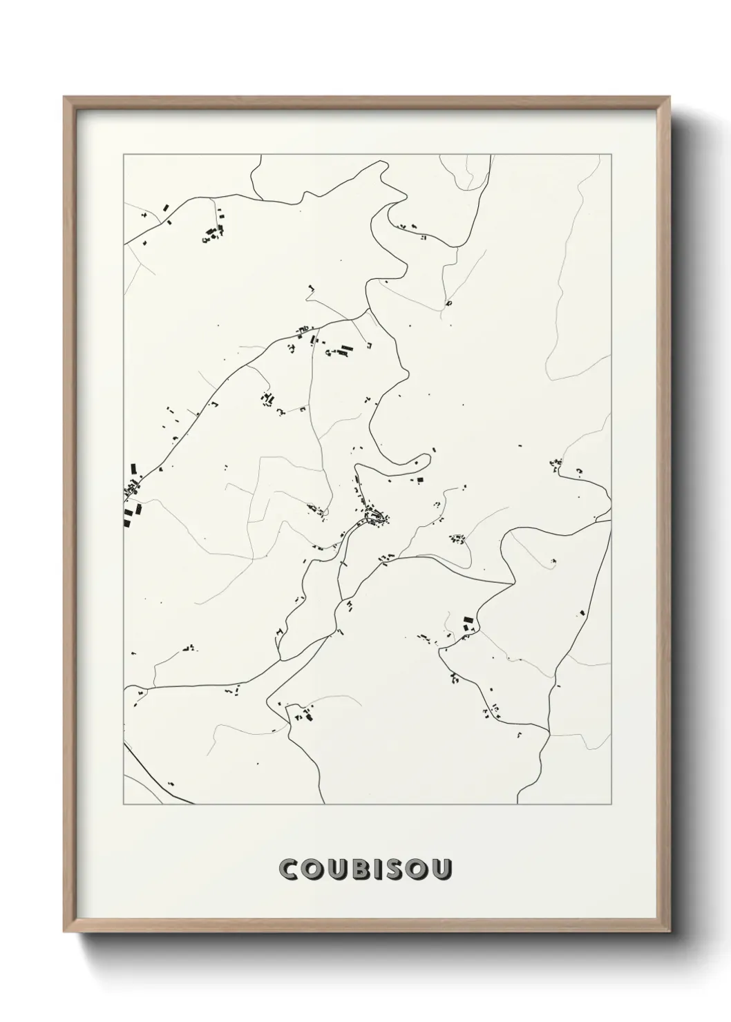 Un poster carte Coubisou