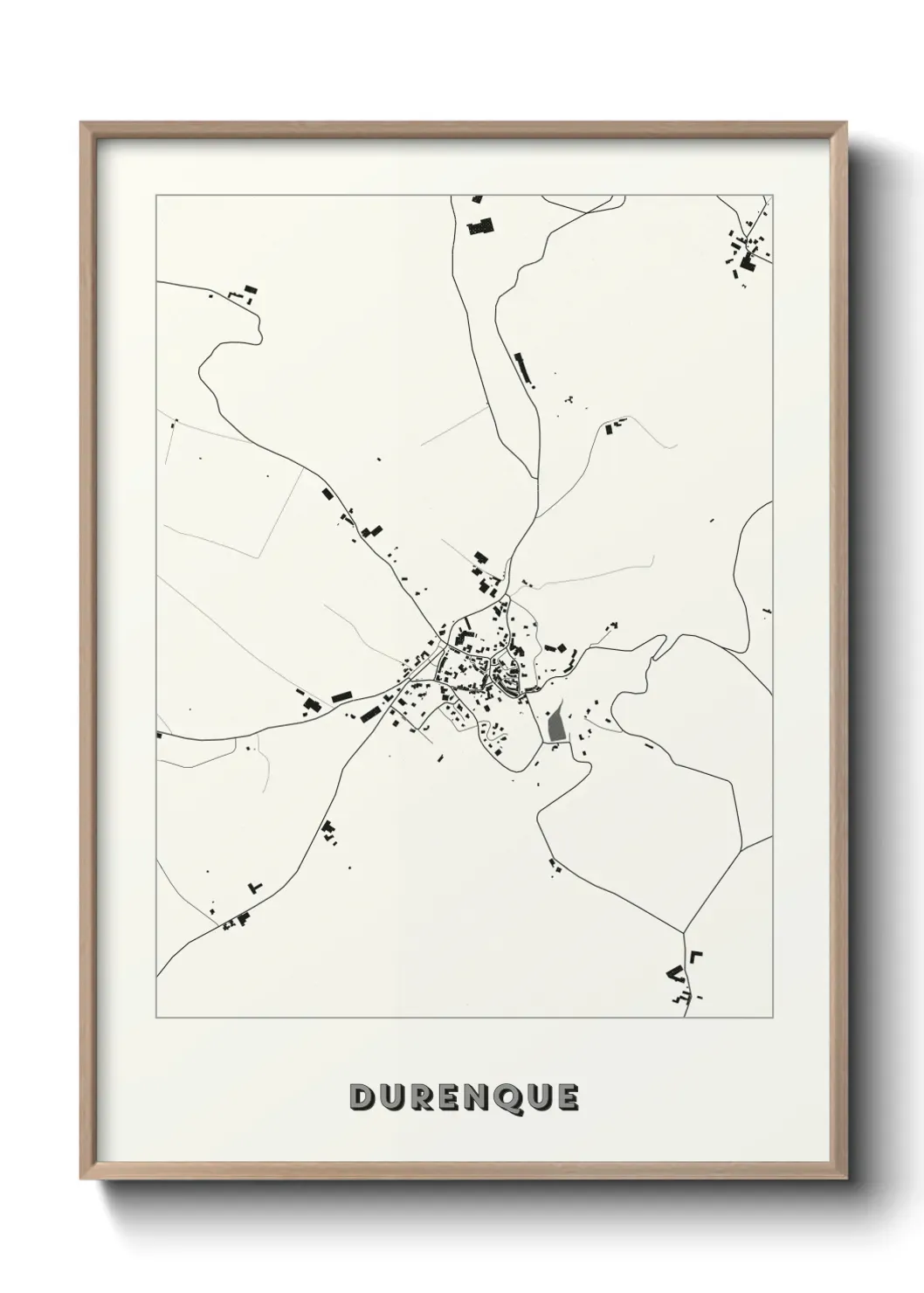 Un poster carte Durenque