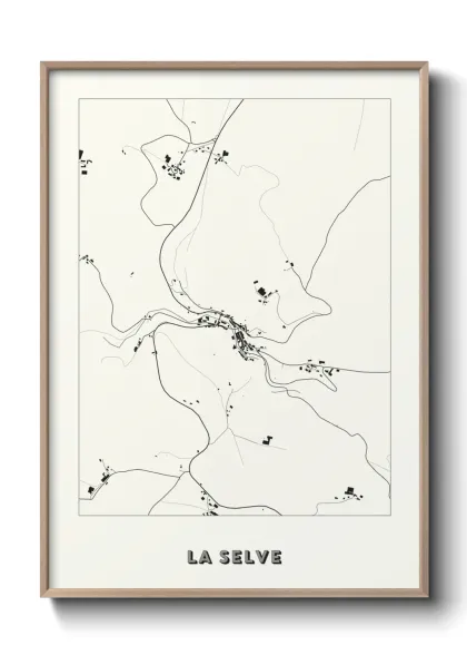 Une affiche de carte sur La Selve