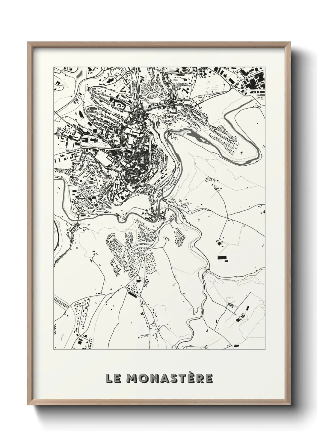 Un poster carte Le Monastère