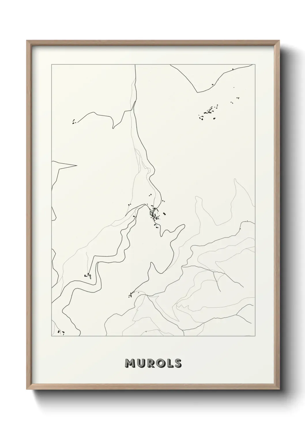 Un poster carte Murols