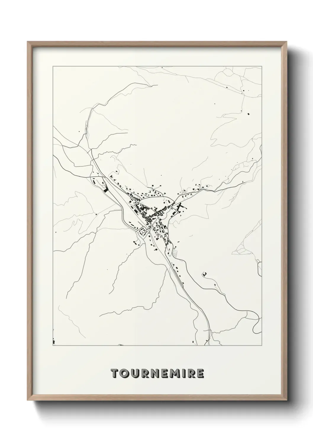 Un poster carte Tournemire