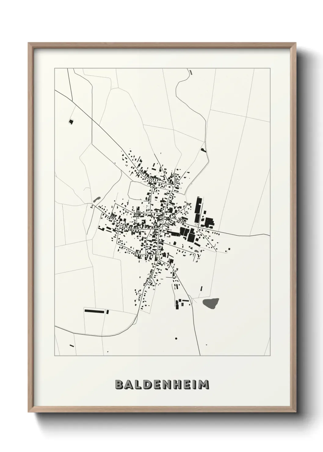 Un poster carte Baldenheim