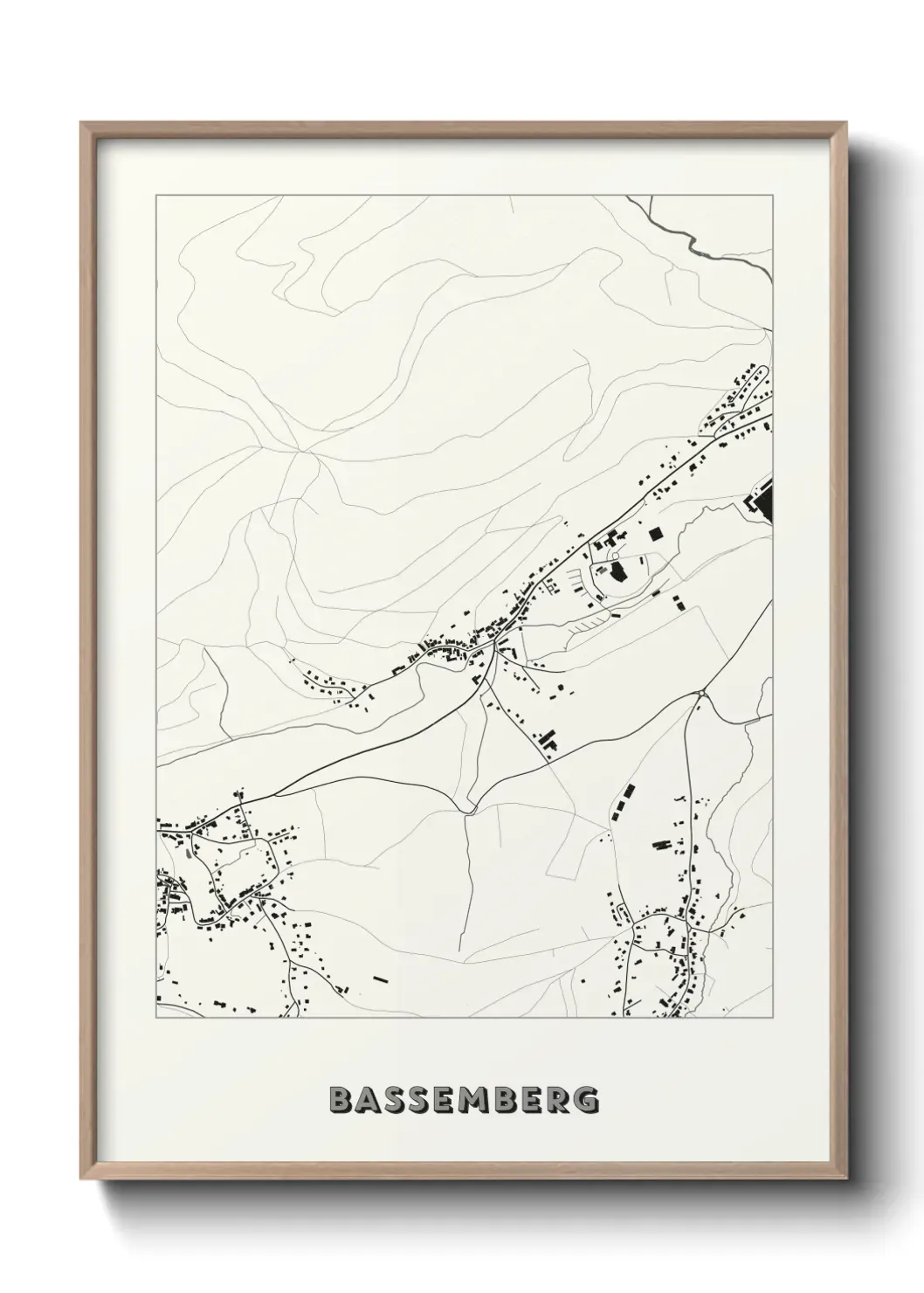 Un poster carte Bassemberg