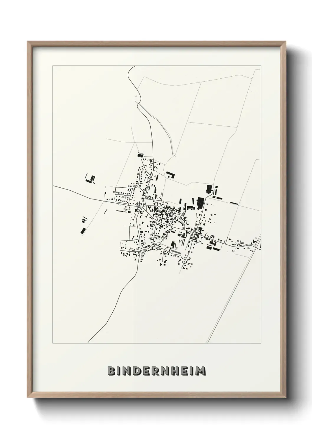 Un poster carte Bindernheim