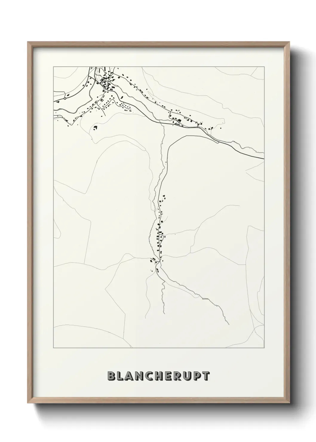 Un poster carte Blancherupt