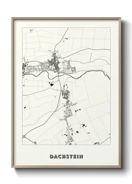Une affiche de carte sur Dachstein