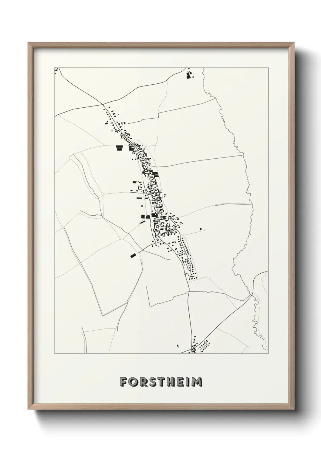 Un poster carte Forstheim