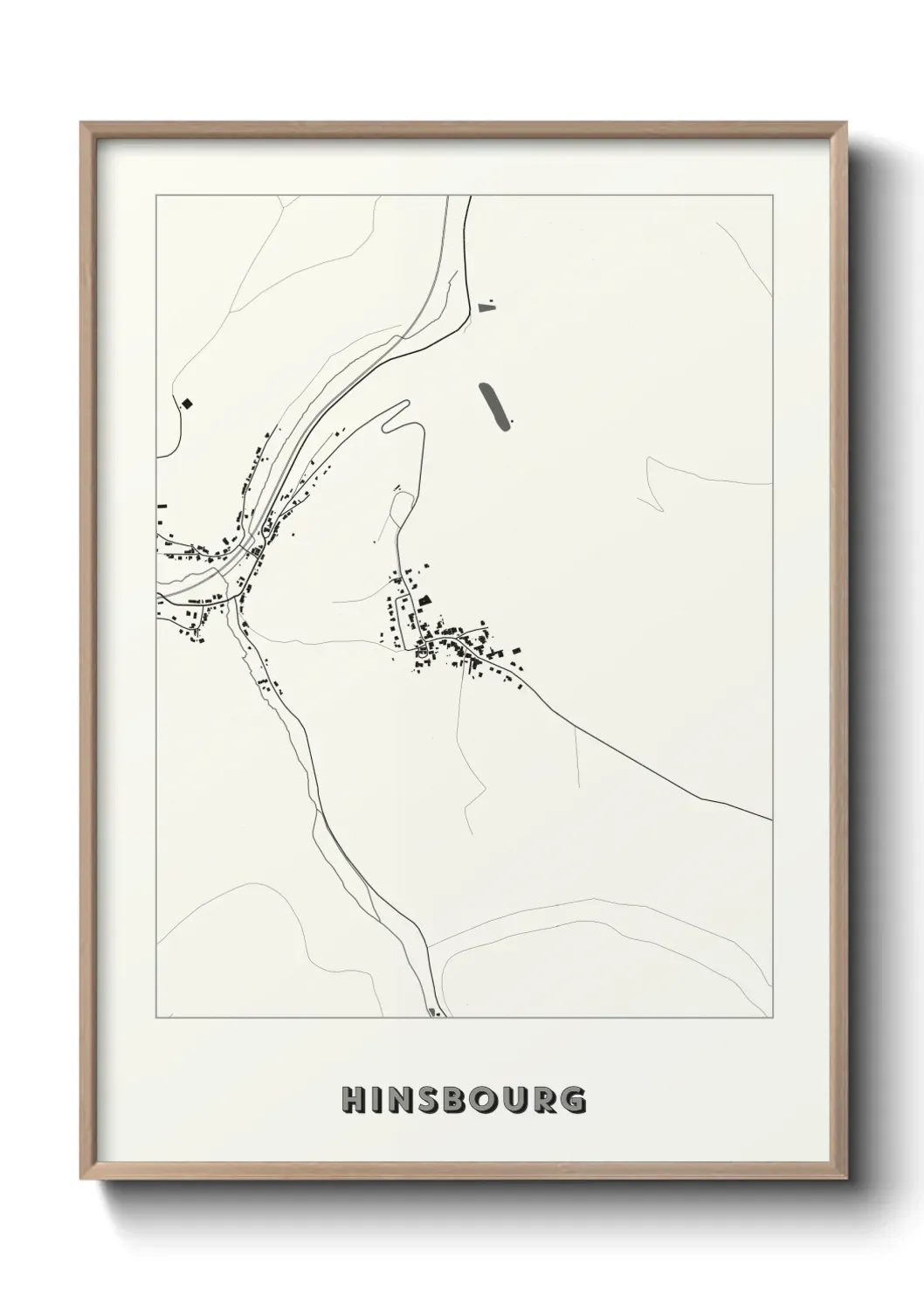 Un poster carte Hinsbourg