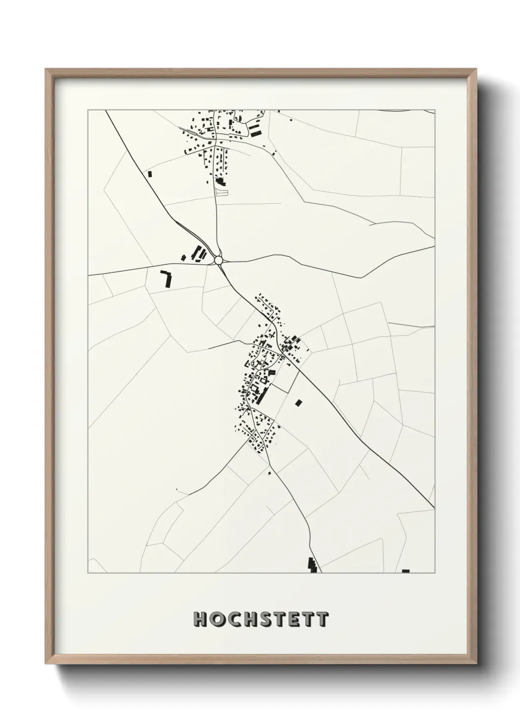 Un poster carte Hochstett
