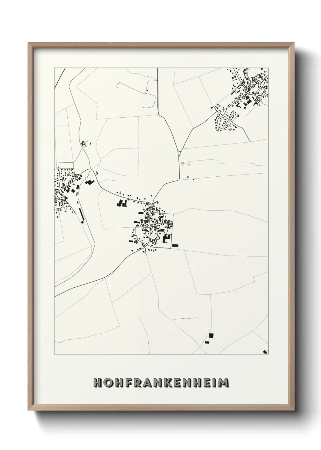 Un poster carte Hohfrankenheim